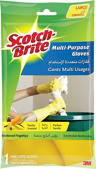Scotch-Brite Gloves all purpose (Large), protects your hands. 1 pair/pack