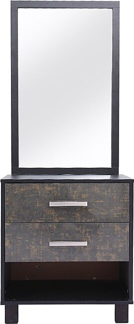 Habitt - Novak Dresser - Small Laminated Black Dresser - Free Installation & Delivery (khi-lhr-isb/rwl Delivery Only)
