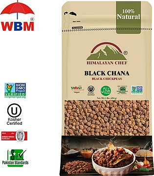 Himalayan Black Chana Large (chickpea) - (1 Lbs) 454g | Export Quality (channa) & Imported Packaging