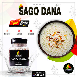 Spices.pk Sabudana / Sago Dana / Tapioca Seeds wt.210gm