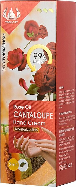 Tree City Refreshing Skin Rose Oil Cantaloupe Hand Cream 80g Tc2318-c
