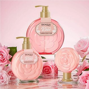 Bioaqua Natural Organic Rose Perfumed Body Lotion Nourish Whitening Anti-aging Improve Roughness Women Body Lotion 235g