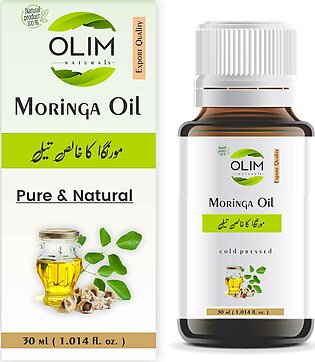 Moringa Oil 30 ML Cold Pressed Pure Edible - Cooking - Skin Care - Massage - Hair Care