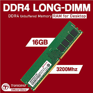 Transcend Jetram 16gb Ddr4 3200mhz Unbuffered Long-dimm Desktop Memory Ram