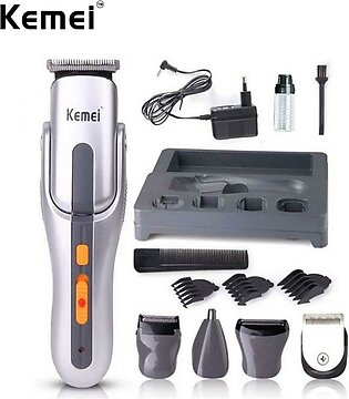 Kemei 680A Multifunction 5 In1 Electric Hair Clipper Body Trimmer Shaver Cordless Grooming Kit Razor Hair Cutting Machine Cutter