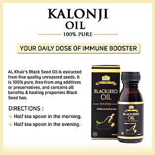 Al Khair Black Seed Oil | Kalonji Oil | Daily Immune Booster | 100% Pure | Export Quality - 125ml
