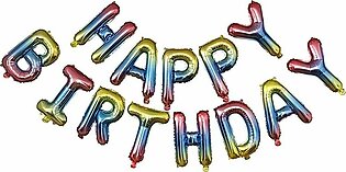 Happy Birthday Rainbow Foil Balloon 13pcs