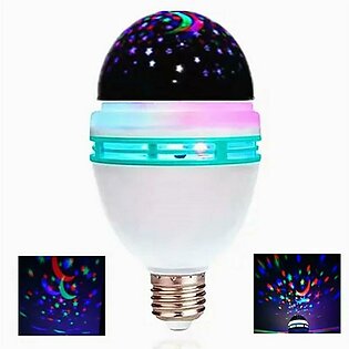 Hot Sale LED " Projector Rotating Lamp "  Magic Disco Light Night Lamp for Party/Home Decoration Multi Color LED Light Single Disco Ball  (Ball Diameter: 2.5 cm)