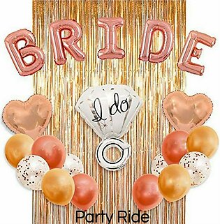 Rose Gold BRIDAL SHOWER decoration set for BRIDE TO BE decoration or BRIDAL SHOWER accessories