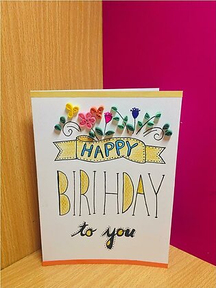 Happy Birthday Card Wishing Card Greeting Card Hand-made Card