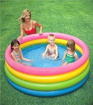 3 Ring Inflatable Soft Swimming Bathtub For Kids 86cm X 25cm