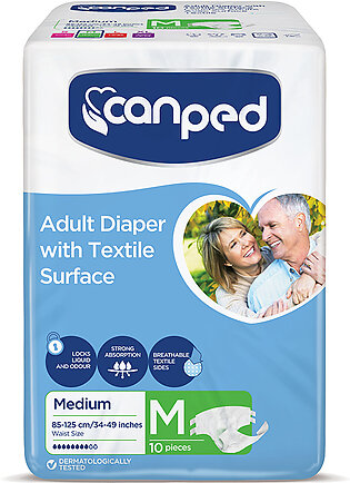 Canped Adult Diaper Medium 10Pcs