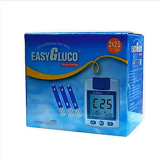 Easy Gluco Auto Coding Blood Glucose Monitor Strips-pack Of 50 Strips
