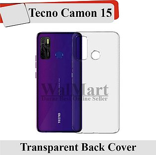 Tecno Camon 15 Back Cover Transparent Crystal Clear Case Cover For Tecno Camon 15