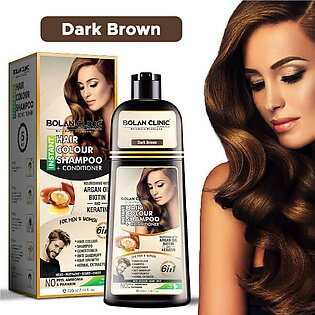 Instant Hair Color Shampoo Conditioner (dark Brown) A Blend Of Herbal Extracts For Men & Women