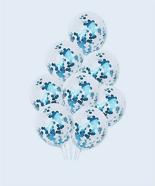 Light Blue Confetti Balloons 10pcs