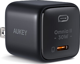 Aukey Omnia Mini 30w Usb-c Pd Charger With Gan Power Tech (pa-b1l)