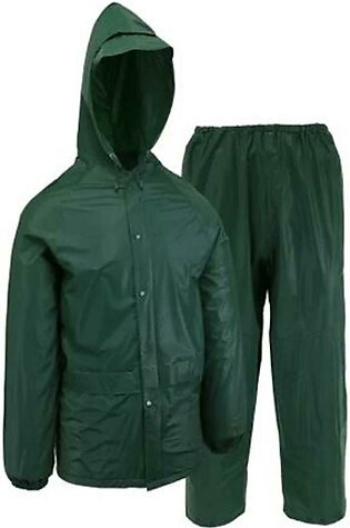 Waterproof rain coat for bike/ lite waterproof rain suit/ rain coat/ rain wear Lite Waterproof Rain Suit Rain Court Barsati in Parachute stuff– Green