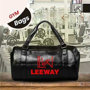 Duffle Leather Gym Bag Travel Bag Leather Men's Large Roll Handbag Travel Duffle Gym Luggage Bag Tote Shoulder Bag with detachable long strap