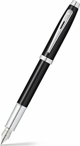 Sheaffer Gift Collection Black Lacquer / Chrome Plate Fountain Pen Item # 9338