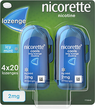 Nicorette_ Cools Icy Mint Lozenge 2mg 4x 20 Pack