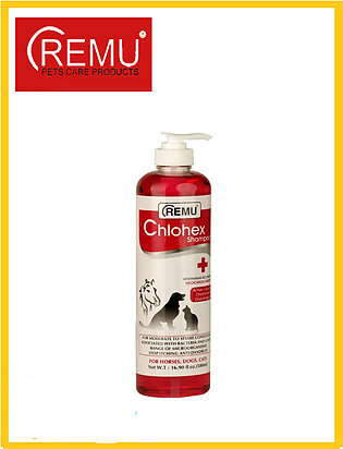 Remu - Chlohex Medicated Shampoo for Cats and Dogs - 400 Ml