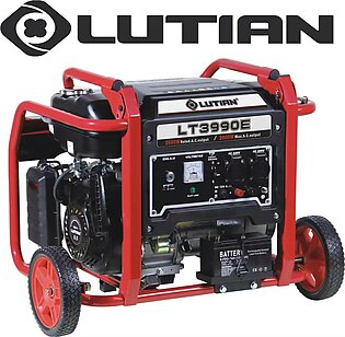Lutian Generator - Lt3990e -3.5kva / 2.8kw (2800 Watt) - Self Start - With Battery N Gas Kit N Wheels Kit - Latest Model