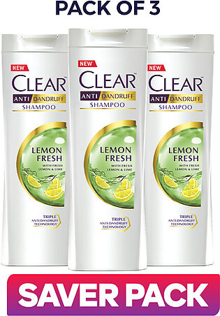Rs.110 Off On Pack Of 3 Of Clear Lemon Fresh Shampoo - 185ml