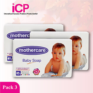 Mothercare Baby Soap Pack Of 3 White 80gm - Save 10%