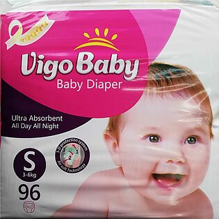 Vigo Baby Diapers Size-2 Small 3-6KG (96 Pcs Pack)