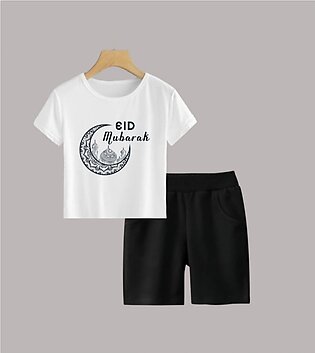 Eid Collection New Design Babies Romper For Baby Boys And Baby Girls Round Neck Short Sleeve Tee Top's Clothes Sets Dresses Outfit