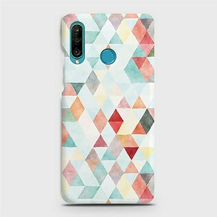 Huawei P30 lite Cover Case Colorful Layers Hard Cover- Design 16 Cover