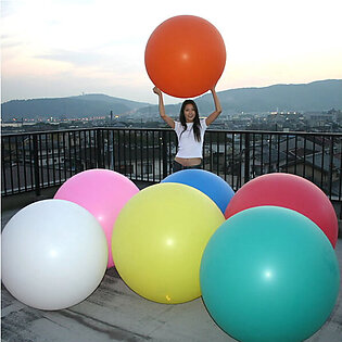 36 Inch Plan Colorful Big Latex Balloons Helium Big Balloon Wedding Birthday Party ( Pack Of 10 )