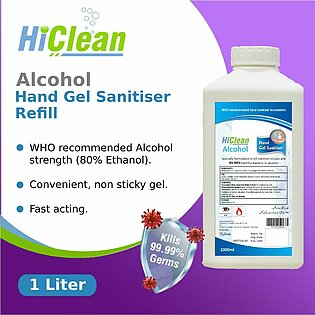 Hiclean Alcohol Hand Gel Sanitizer (refill) - 1 Liter
