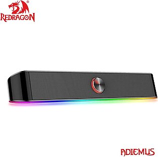 Redragon Gs560 Adiemus Rgb Gaming Sound Bar Speaker With Aux 3.5mm Stereo Music Smart Rgb Speakers