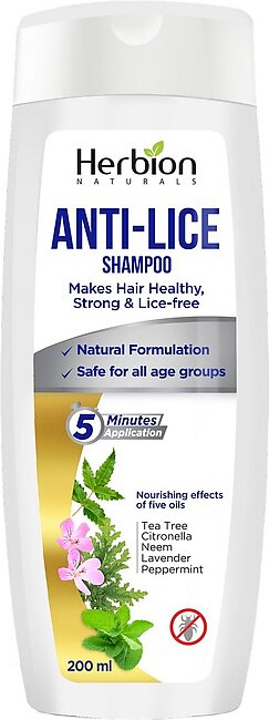 Herbion Naturals Anti-lice Shampoo 200ml