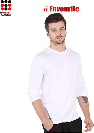Fine Cotton Jersey Full Sleeve T-shirt For Men, Cutprice Round Neck Full Sleeve T Shirts