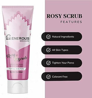 Generous Skin Care Rosy Scrub For All Skin Types 200 Ml