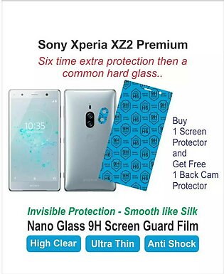 Sony xz2 premium front screen protector nano flexible glass unbreakable