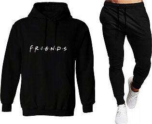 Friend Printed Full Track Suit Hoodie And Trouser Winter Stuff Fleece Top Quality Hoodies For Men