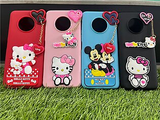 Infinix Note 7_key Chain Style_hello Kitty Cover_mickey Mouse Case_girls Fancy Soft Case_infinix Note 7 Girls Back Cover