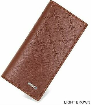 Leather Long Wallet For Men Slim Money Mobile Wallet Card Holder - Brown | Black | Dark Brown