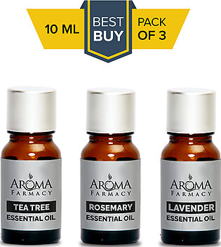 Top Selling 3 Essential Oils  100% Pure & Natural (Tea Tree, Rose mary & Lavender- Undiluted