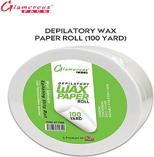 Glamorous Face Depilatory Wax Paper Roll 100 Yd, Non Woven Body And Facial Wax Strip Roll For Professional Waxing,