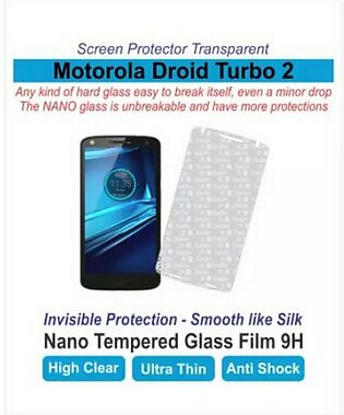 Motorola Droid Turbo 2 - Pack Of 2 - Screen Protectors - Best Material - 1 Nano Glass & 1 Jelly