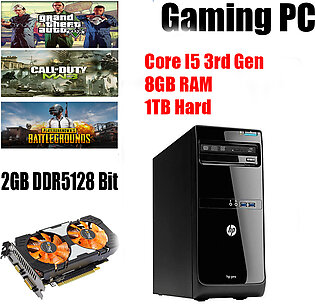 HP 3500 Pro Tower Gaming PC - Intel Core i5 3nd generation, 8GB, 1TB, - Windows 10 Professional - 2GB 750 ti Graphic card - Games Installed