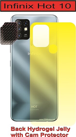 Infinix Hot 10 Back Clear Jelly With Free Camera Glass Pack Of 2