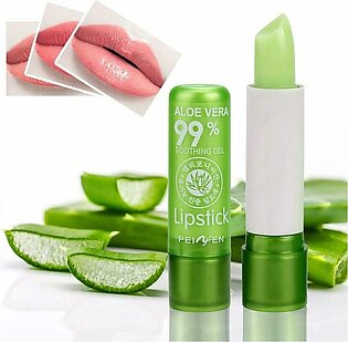Aloe Vera Lipstick - Long Lasting Nutritious Lip Balm Lips Moisturizer Magic Temperature Color Change Lip Gloss - White