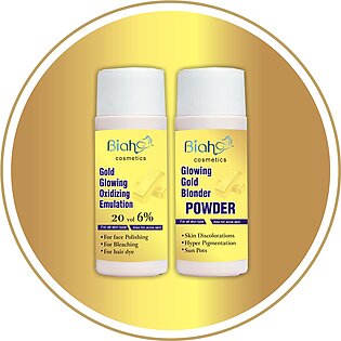 Biah Cosmetics - Gold Skin Polish Kit 120ml, 60gm