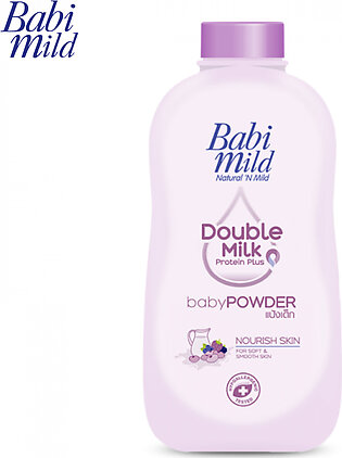 Babi Mild Baby Powder | Double Milk Protein Plus Baby Powder 380 Gm